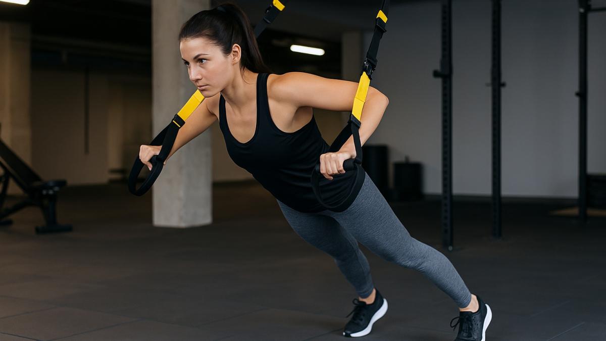 Тренировка с петлями TRX