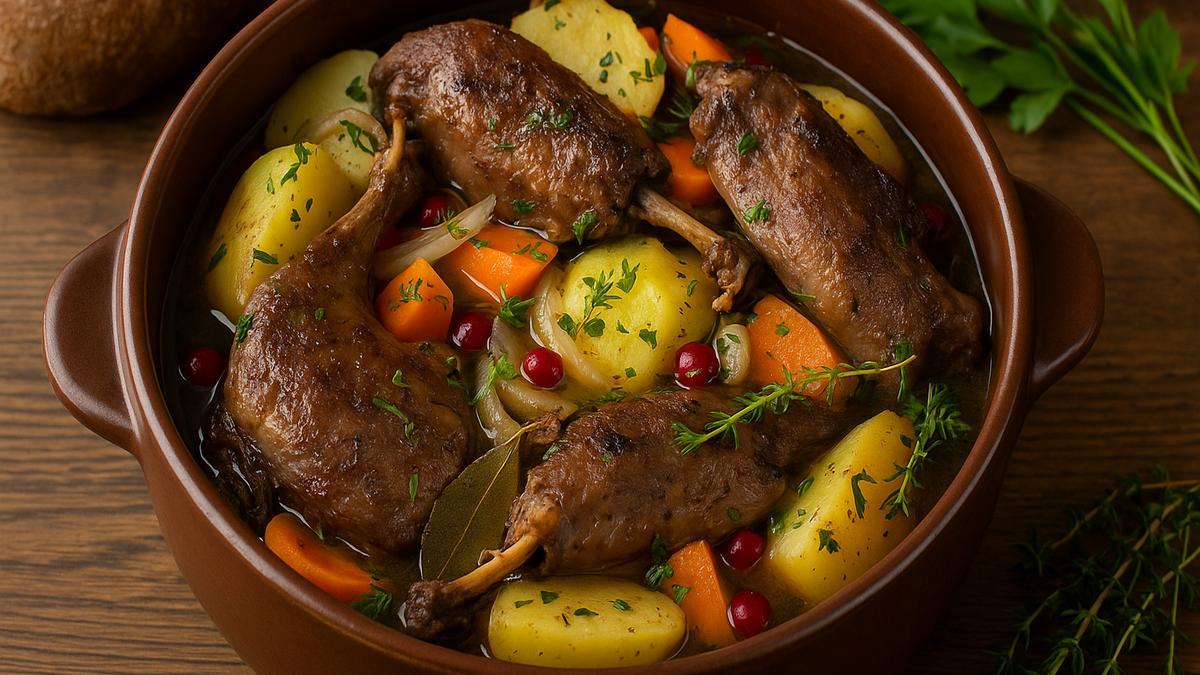 Жаркое из дикой утки и картофеля Жаркое из дикой утки и картофеля