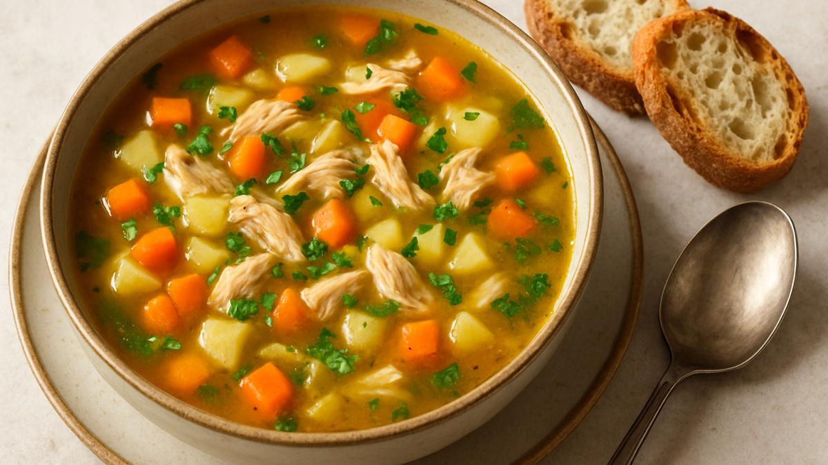 Куриный суп с овощами Куриный суп с овощами
