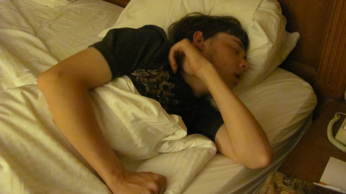 David sleeping David sleeping