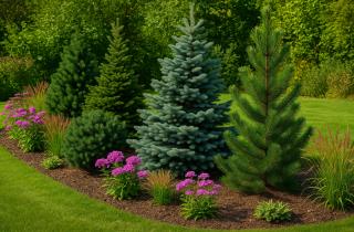 Полил хвойники перед морозом — и весной хвоя осталась зелёной: секрет прост, но важен