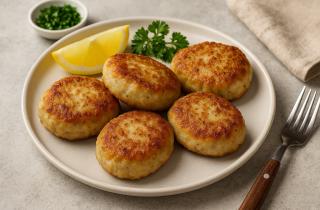 Котлеты с картошкой запекаются в духовке и выходят нежными с сырной корочкой