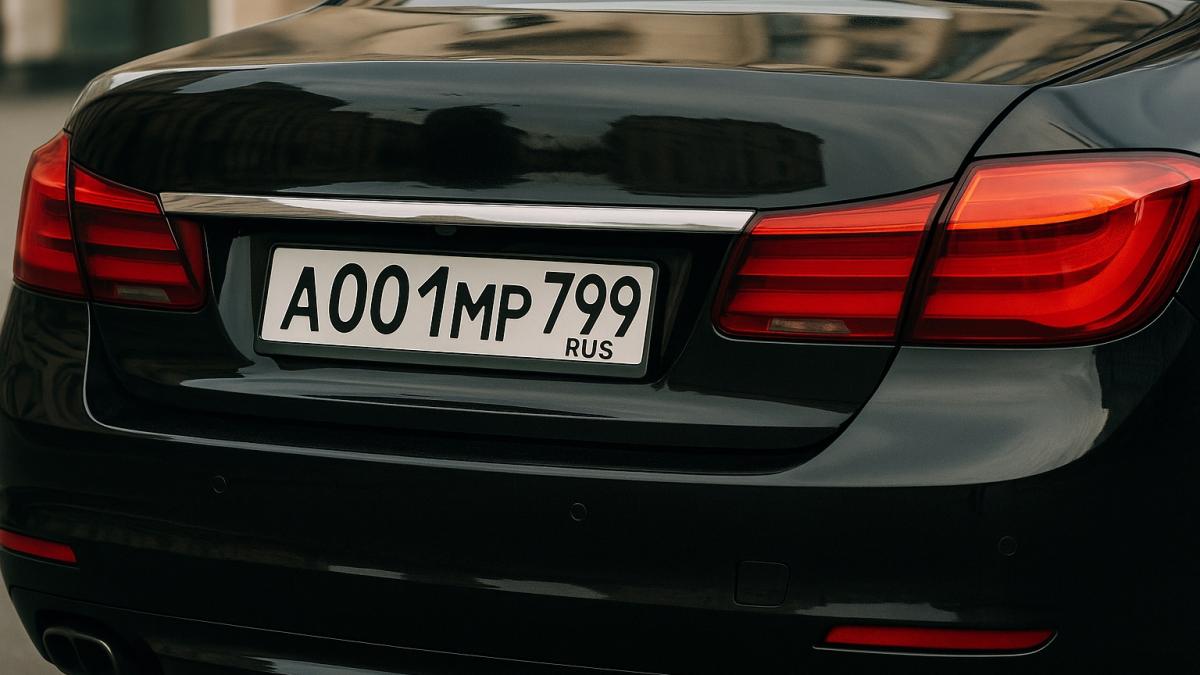 Автомобильный номер без флага Автомобильный номер без флага