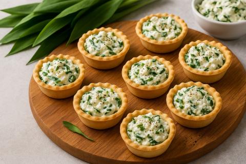 Рецепт тарталеток с яйцом и сыном: ингредиенты и этапы приготовления