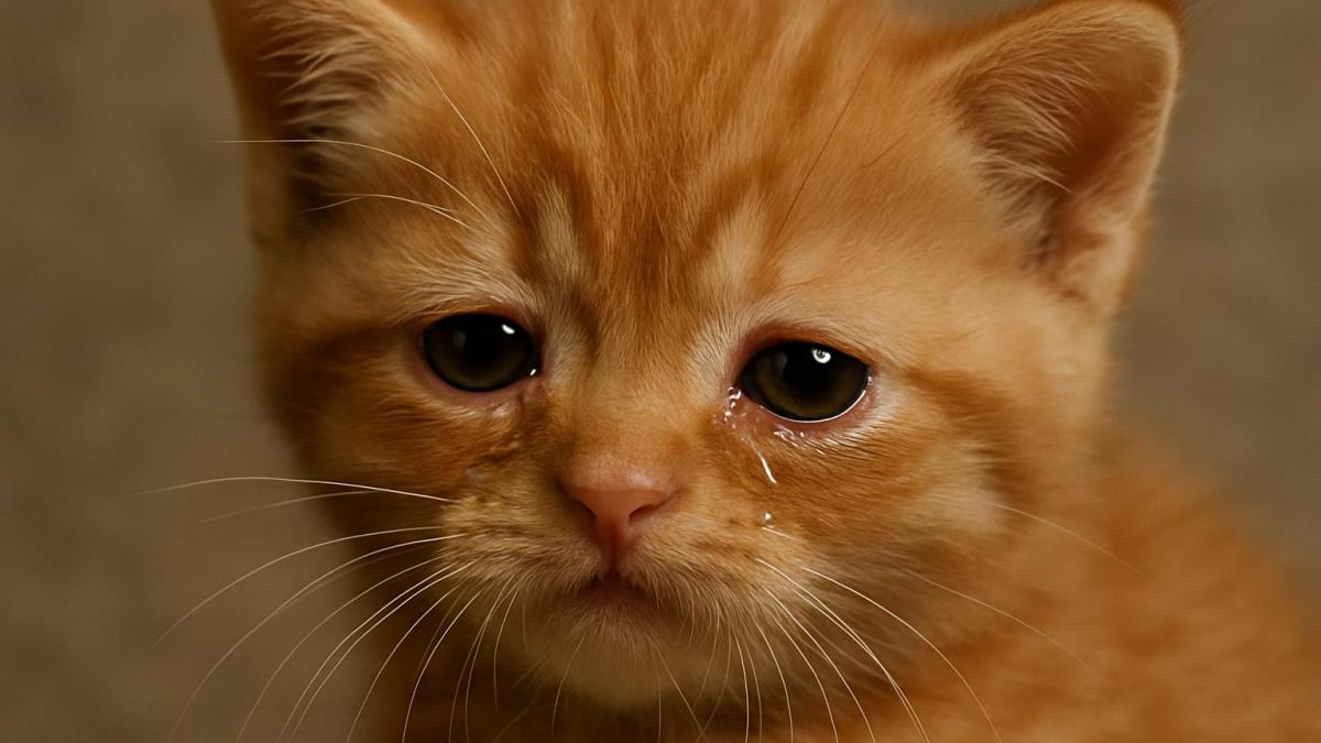 плачущий котёнок плачущий котёнок