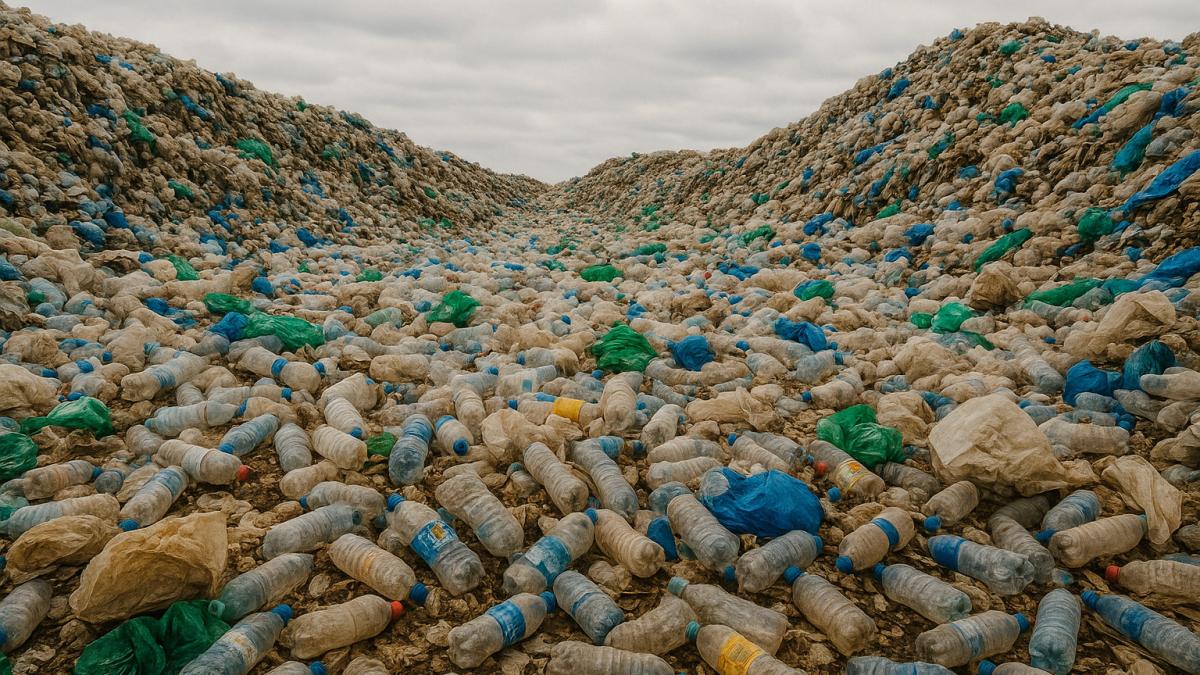 Свалка пластиковых отходов Свалка пластиковых отходов