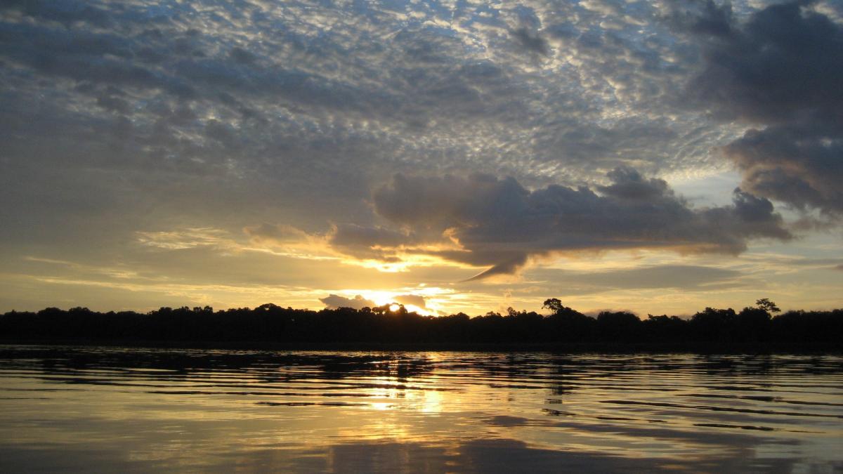Sunrise on the Congo River - 2 Sunrise on the Congo River - 2
