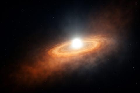 Телескопы ALMA и VLA зафиксировали процесс рождения массивной звезды