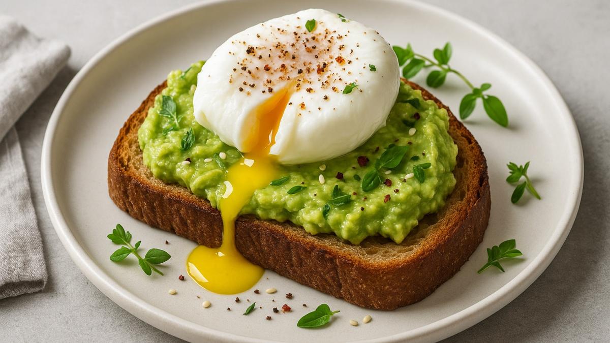 Тост с авокадо и яйцом пашот
