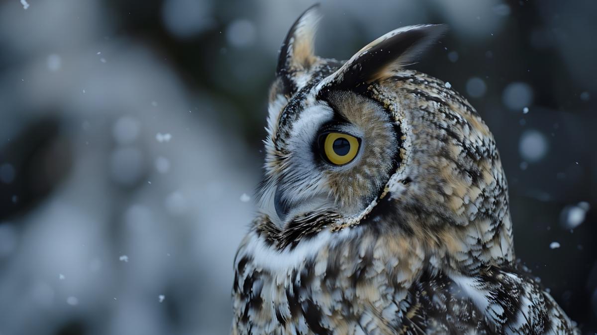 Сова на открытом воздухе