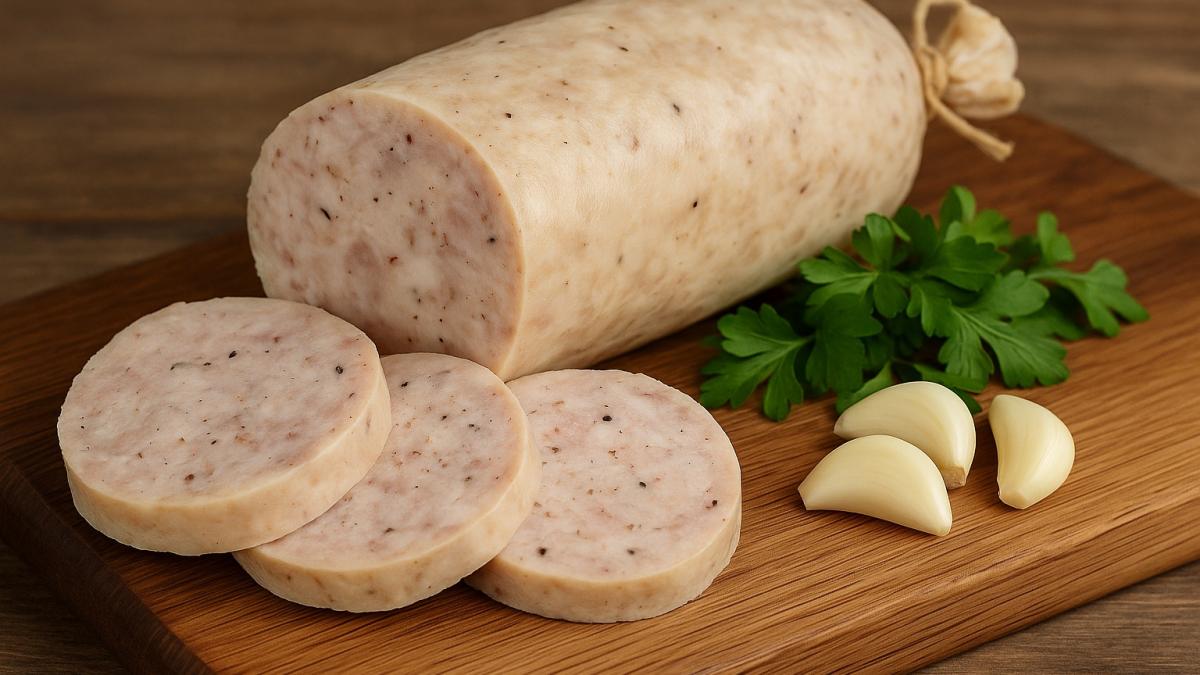 Колбаса из кролика с чесноком Колбаса из кролика с чесноком