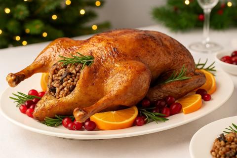 Запекание утки с картофелем в рукаве позволяет получить сочное мясо — повар