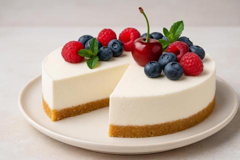 Лимонный чизкейк с песочной основой и шоколадной начинкой получается нежным и сочным