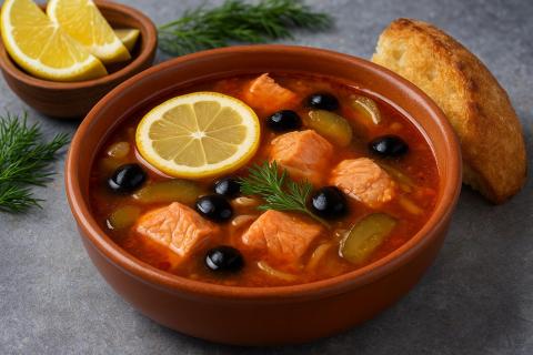 Классическая солянка с лимоном: ингредиенты и пошаговый рецепт