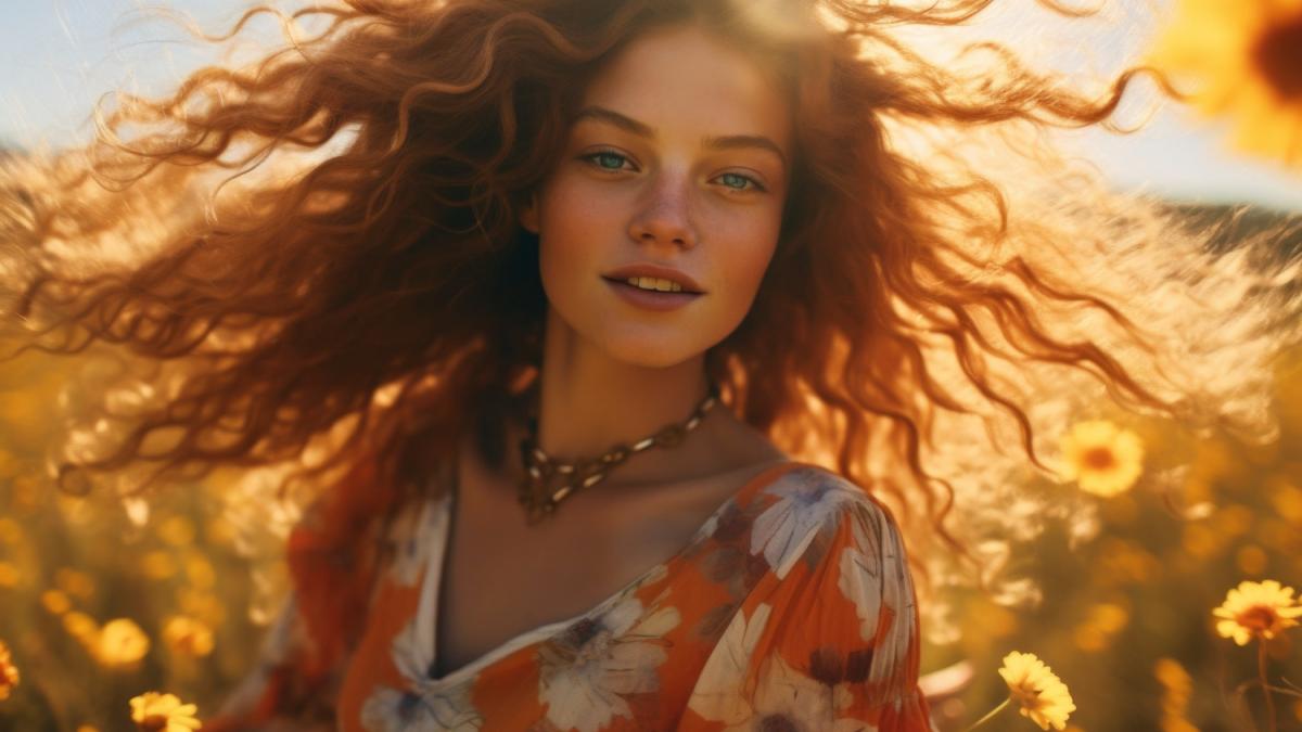 Девушка в поле