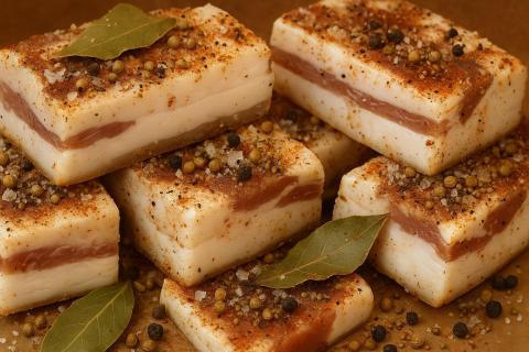 Варка сала в шелухе создаёт эффект лёгкого копчения — кулинары