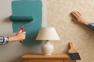 Клеила дорогие обои, а через год пожалела — краска спасла интерьер