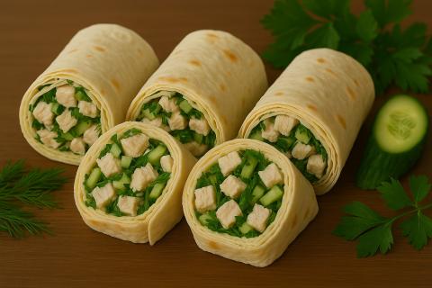Приготовление рулета из лаваша с грибной начинкой и сыром