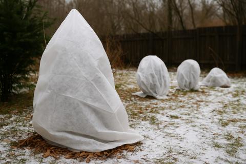 Хвойные ветви предотвращают вымерзание и выпревание садовых культур — Екатерина Власова