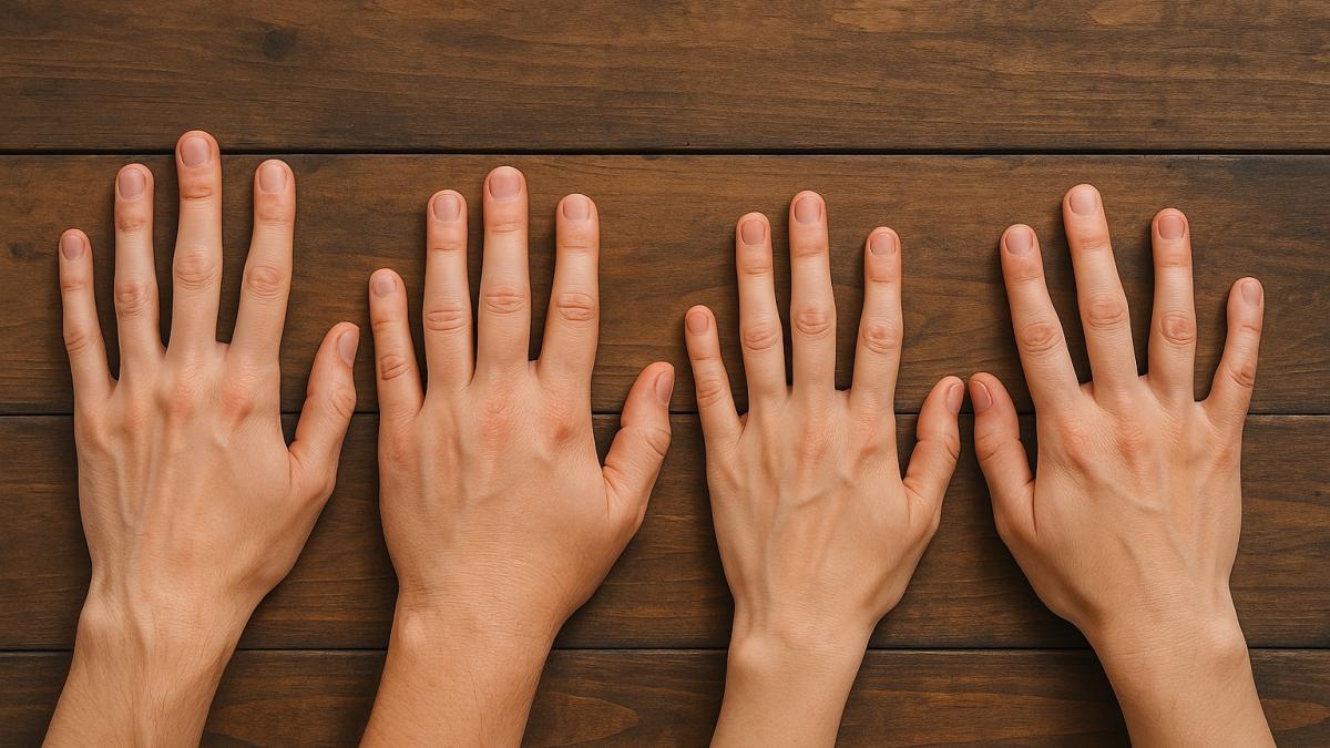 Типы пальцев и характер