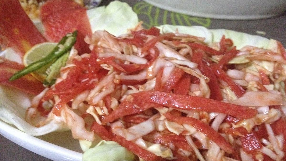 Салат с капустой и болгарским перцем