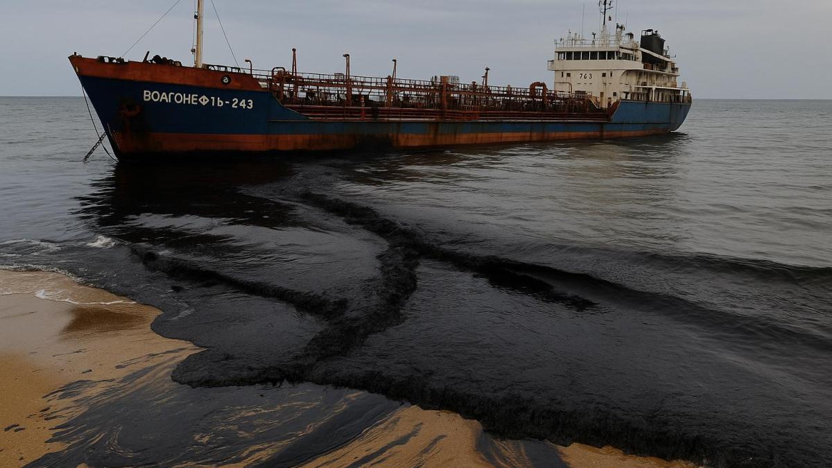 Танкер разлив