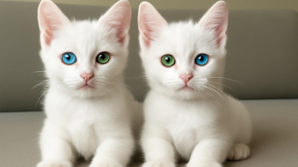 Котята с разным цветом глаз