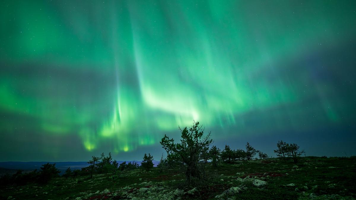 Северное сияние в Лапландии Северное сияние в Лапландии
