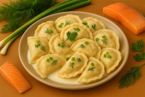 Постные вареники с грибами готовят на тесте с кипятком — кулинары