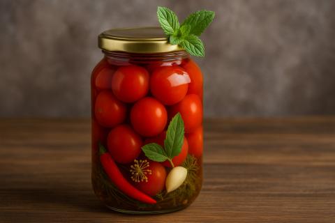 Заготовки на зиму: помидоры с луком сохраняют витамины и вкус свежего урожая