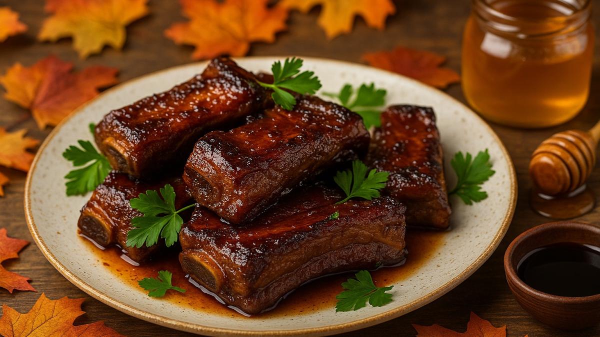 Говяжьи рёбрышки в медово-соевом маринаде Говяжьи рёбрышки в медово-соевом маринаде