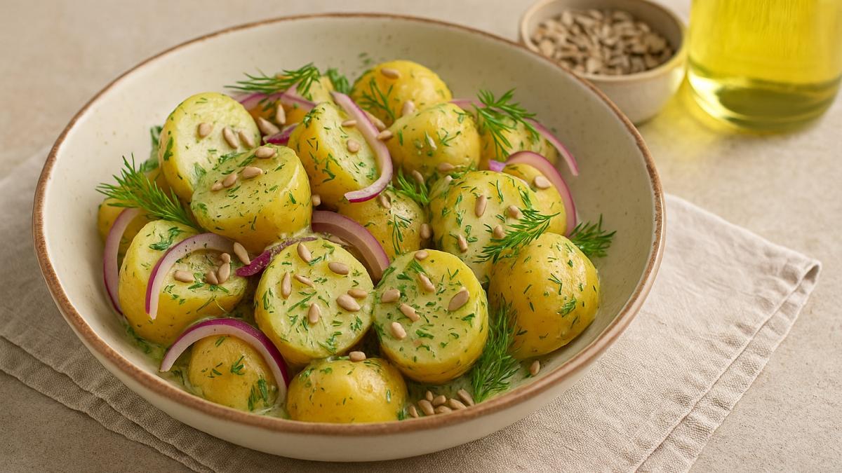 Салат из молодого картофеля Салат из молодого картофеля