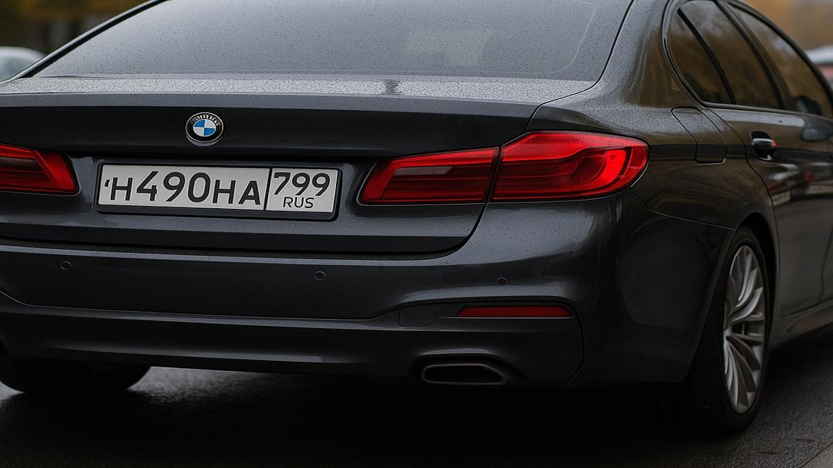 Автомобильный номер без флага