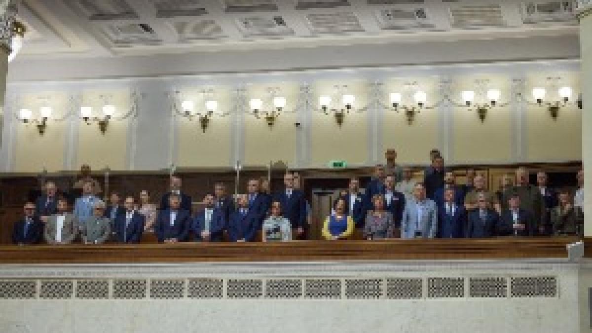 Участь Президента в урочистій частині засідання Верховної Ради України з нагоди Дня Української Державності 50