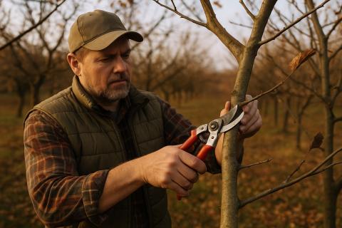 В ноябре лучшее время обрезать яблони и груши