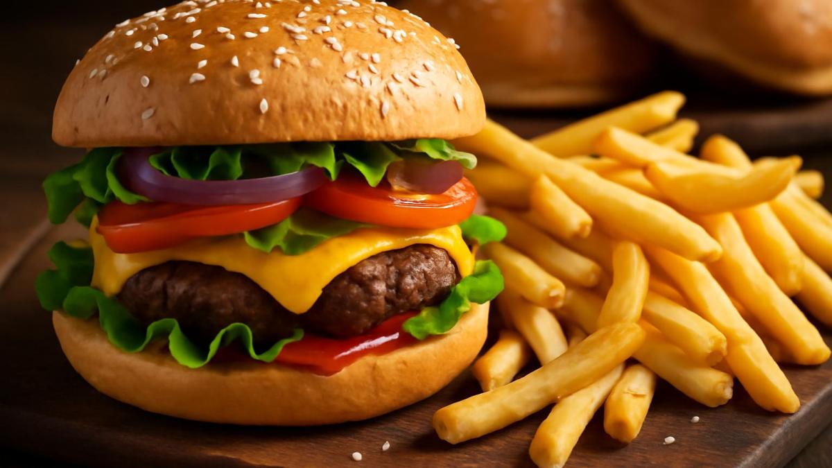 Классические бургеры с картошкой фри