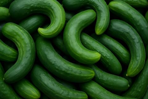 Быстрая закуска из свежих огурцов с укропом и чесноком готовится за 15 минут