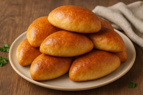 Пирожки из картофельного пюре на сковороде получаются нежными