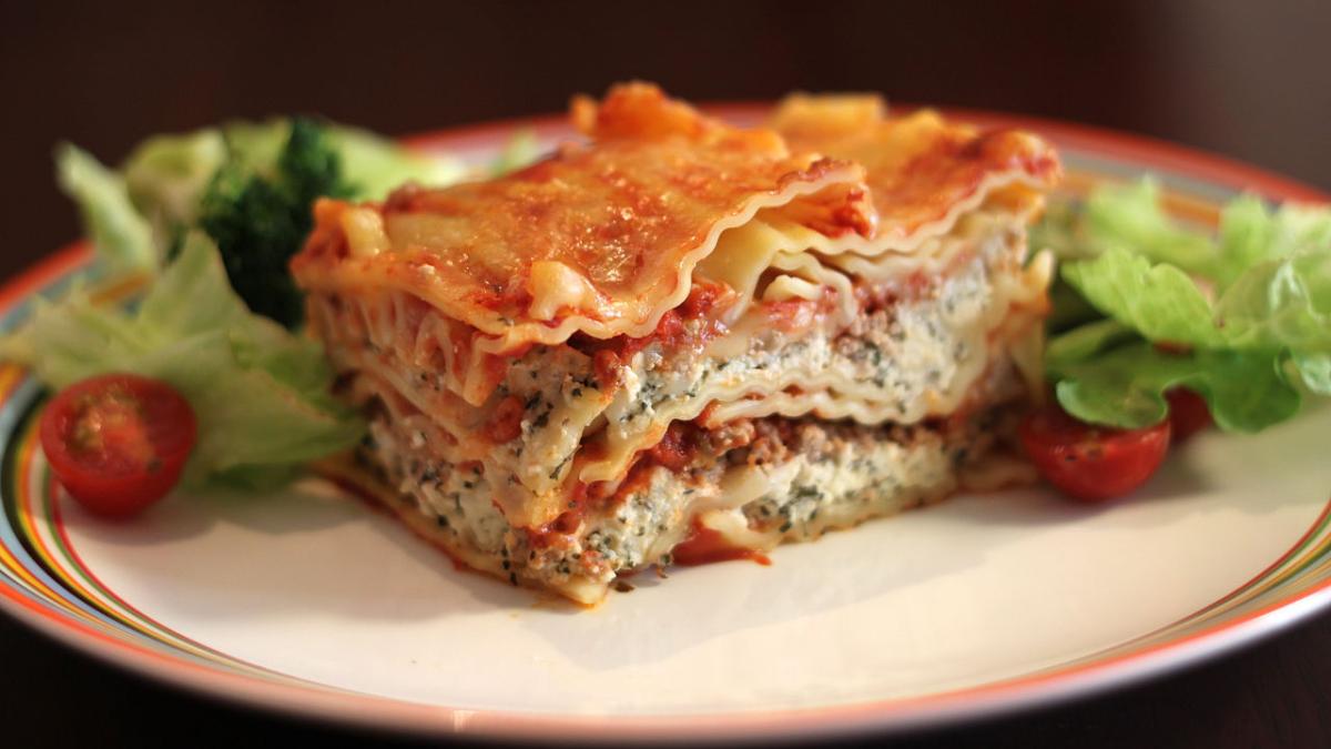 Лазанья с грибами