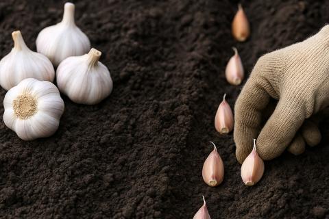 Чеснок можно вырастить из проросших зубчиков покупного