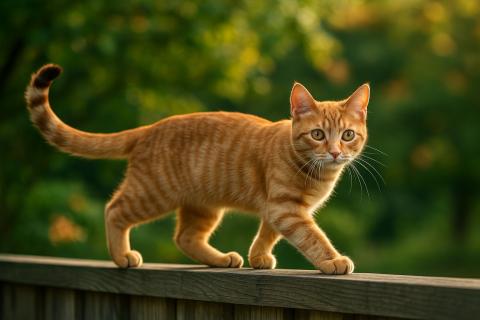 Покачивание задом помогает кошкам метко прыгать — учёные