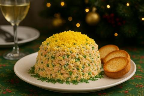 Рецепт салата Нежность включает варёную курицу, чернослив и грецкие орехи — повар