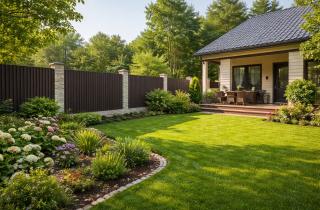 Стены забора раздвигаются сами: хитрая геометрия линий визуально увеличивает крошечный участок