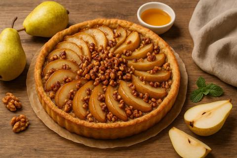Пирог с грушами: фрукт богат клетчаткой и витаминами, корица усиливает вкус
