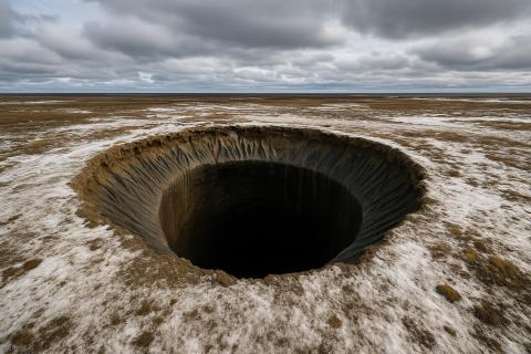 В вечной мерзлоте Ямала нашли загадочные воронки