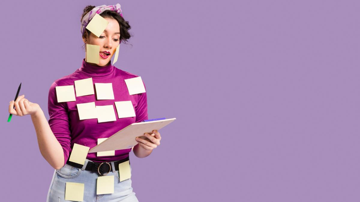 Многозадачная девушка