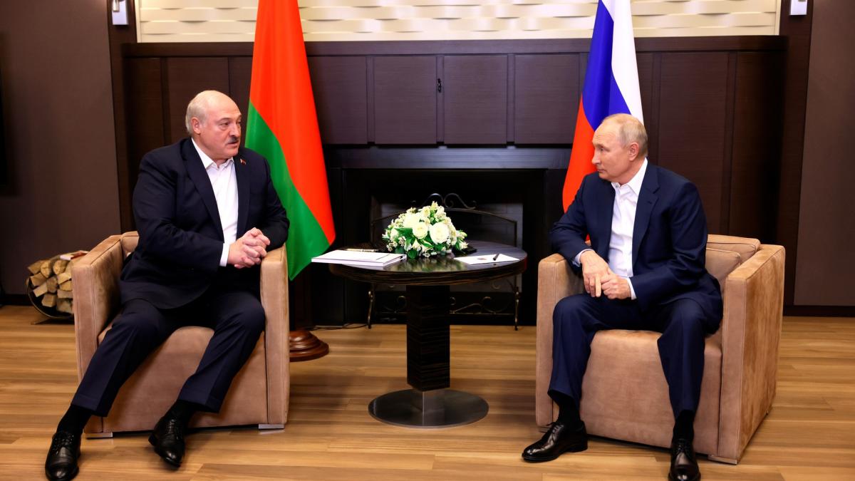 Александр Лукашенко и Владимир Путин