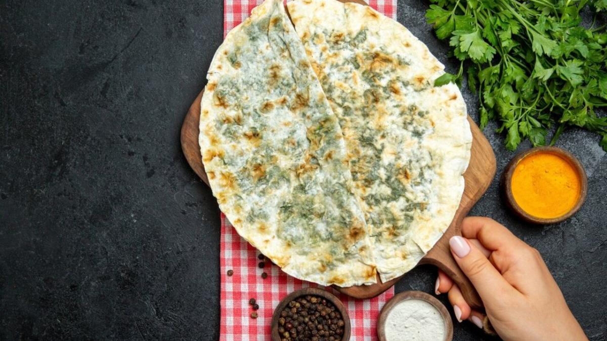 лепешка с укропом