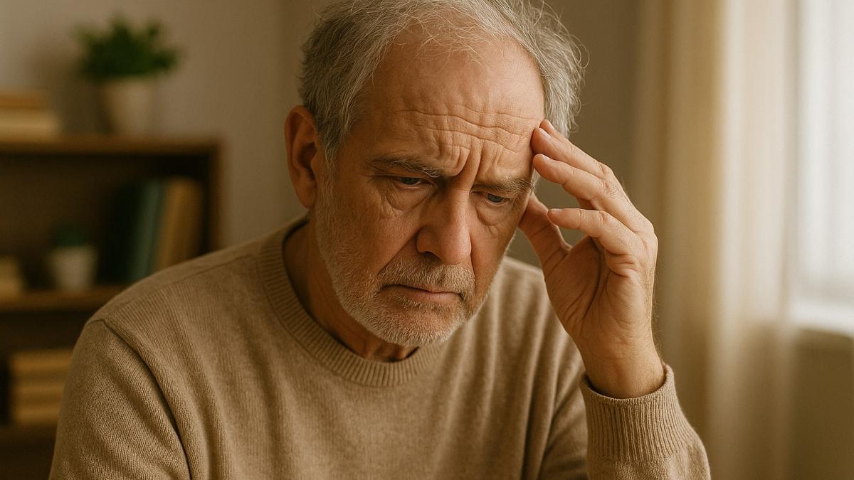 Пожилой мужчина с потерей памяти Пожилой мужчина с потерей памяти