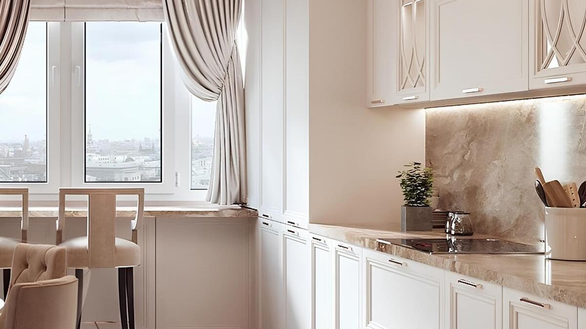 Светлая кухня